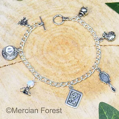 Diviners Charm Bracelet - Pagan Jewellery Wicca Witch Druid Tarot Crystal Ball • £6.50