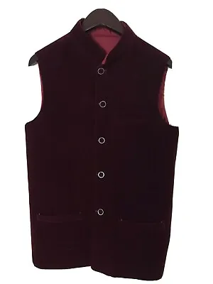 Indian/Pakistani Ethnic Nehru Jacket Velvet Festive Wear Waistcoat Large / 40 • $40