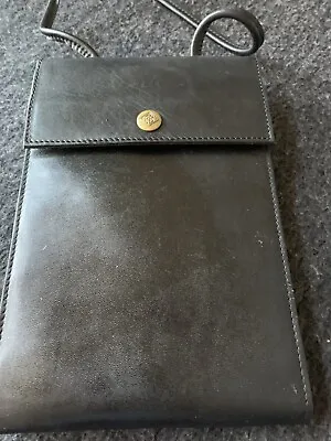 Eddie Bauer Black Leather Travel Wallet • $90