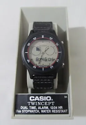 Vintage Casio 1358 AQX-11 Twincept Analog Digital Watch - AS IS • $59.99