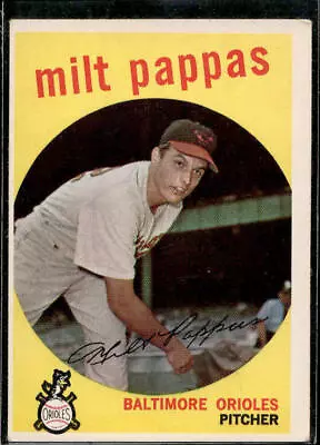 1959 Topps #391 Milt Pappas • $3