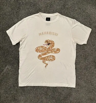 Maharishi Embroidered Snake Tee Shirt Medium • £45