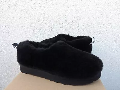 Ugg Black Classic Cozy Bootie Sheepskin Slipper Boots Women Us 8/ Eur 39 ~new • $89.95