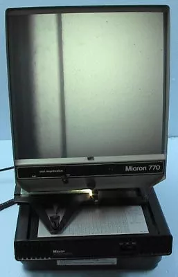 Micro Fiche Reader Micron 770 Dual Magnification • $495