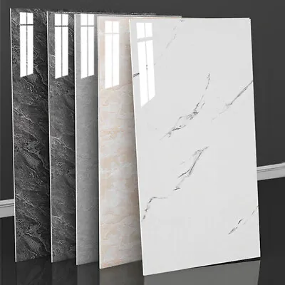 10X Self Adhesive Marble Tile Effect Sticker Kitchen Bathroom Home Wall Stickers • £2.99