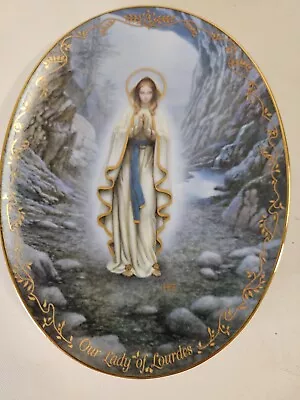 Vintage Bradford Exchange Plate Our Lady Of Lourdes The Visions Of Our Lady   • $15