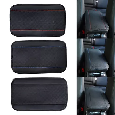 Car Armrest Pad PU Leather Box Cover Cushion Center Console Non Slip Arm Rest • $10.87