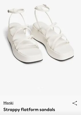 White Flatform Platform Sandals*H&M* UK 5* Excellent Collection * • £14