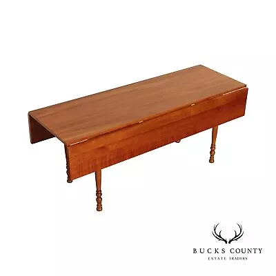 Stickley Vintage Cherry Drop-Leaf Harvest Dining Table • $1895