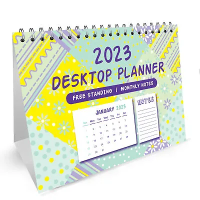 £4.99 • Buy 2023 Home Office Flip Over Desk Top Month To View Calendar Planner For Girls