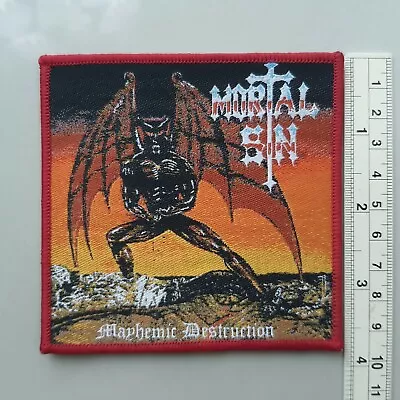 MORTAL SIN WOVEN PATCH | Sodom Slayer Metallica Exodus Nuclear Assault Over Kill • $9.99