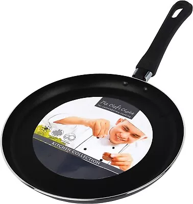 Pendeford Chef's Choice 25cm Non-Stick Crepe Pancake Pan Shallow Rim Frying Fry • £10.99