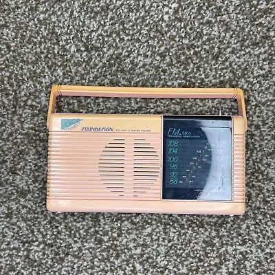 VTG Soundesign Model 2210 Pink Radio Color Tunes 1980s Untested Rare • $29.99