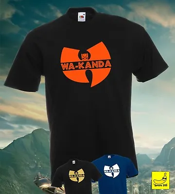 Black Panther Wakanda T-Shirt Wu Tang Clan Marvel Avengers Movie Titan Gift Tee • £10.99