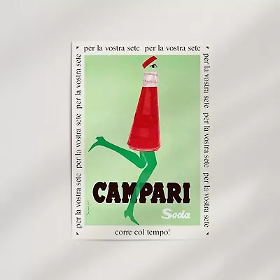 Campari Soda By Franz Marangolo (1968) Premium Wall Art Poster Print • $139.95