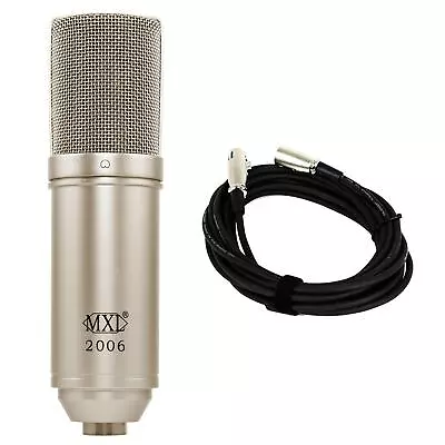 MXL 2006 Microphone W/ 20-foot XLR Cable Bundle • $114.95