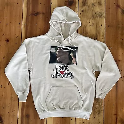 Tupac Mens Sweatshirt Adult Medium Tan Hoodie 2pac Poetic Justice Movie Icon • $25.89