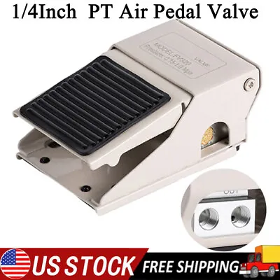 Foot Pedal-Pressure Control-Valve 3 Way 2-Positions 1/4 PT Air Pneumatic-Switch • $27.54
