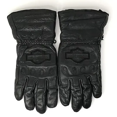 Harley-Davidson Men's Sz. Medium Windshielder Gauntlet Leather Gloves 98158-95VM • $44