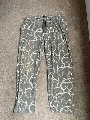 Realtree Men’s Pajama Pants Size 35x28 Camp Forest Print • $12