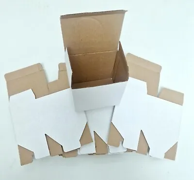10 X White Packaging Gift Boxes Single Wall Cardboard Box For Mugs Cup Craft Box • £5.49