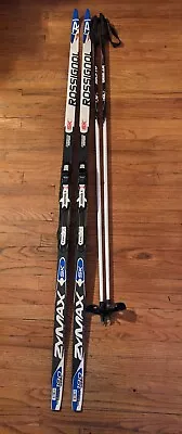 Rossignol ZYMAX Skating X-Country Skis 190cm NNN Rottefella Bindings Poles 155cm • $140