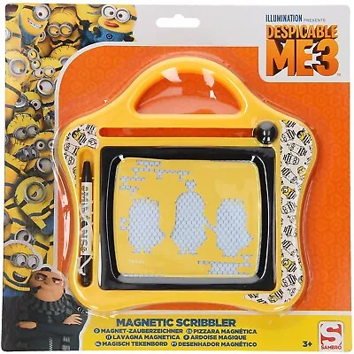Minions Despicable Me 3 Magnetic Scribbler Small Set Drawing Board Kids Sketch • £3.99