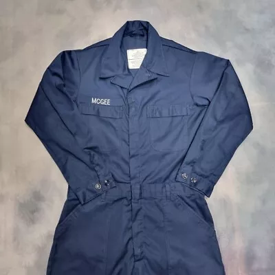 NCIS McGee US Navy Military Issued Army Airforce Naval Coverall Utility Suit 42L • £24.95