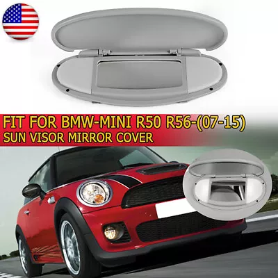 Fits 07-14 BMW MINI Cooper R55 R56 R58 R60 Sun Visor Vanity Mirror Cover Beige • $13.99