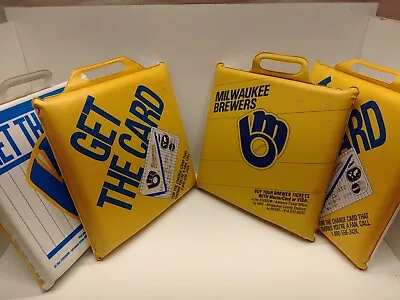 MILWAUKEE BREWERS Vintage 1980’s Milwaukee County Stadium Four Seat Cushions SGA • $10