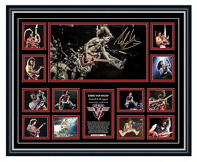$109.99 • Buy Eddie Van Halen Tribute Signed Poster Limited Edition Framed Memorabilia