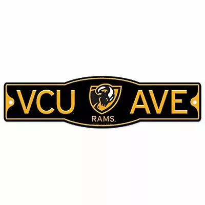 VCU Rams Virginia Commonwealth University Rams 4  X 17  Plastic Street Sign • $13.99