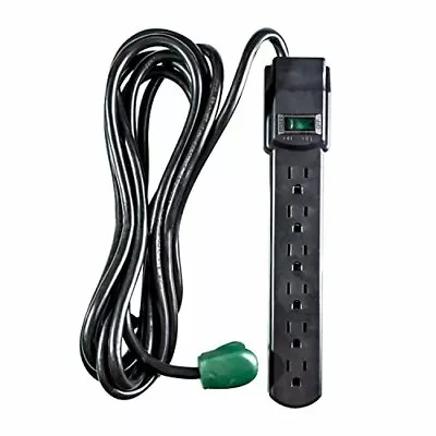 Go Green Power GG-16106MSBK 6 Outlet Surge Protector Black • $14.97