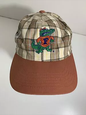 Vintage Florida Gators Plaid Embroidered Logo Hat Cap Adjustable Snapback YOUTH • $24.77