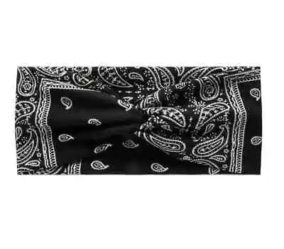 Boho Style Paisley Bandana Wide Knotted Headband Hair Tie Turbon 1001 • £3.99