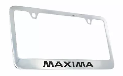 Nissan Maxima Chrome Plated Metal License Plate Frame Holder 2 Hole • $41.95