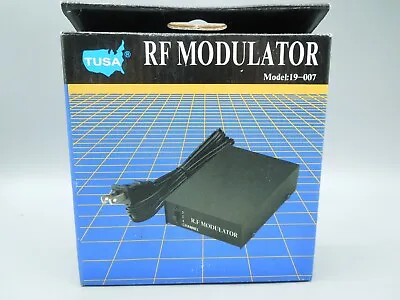 $14.95 • Buy RF Modulator Universal Audio Video RCA Output To F Type Coaxial Signal Converter