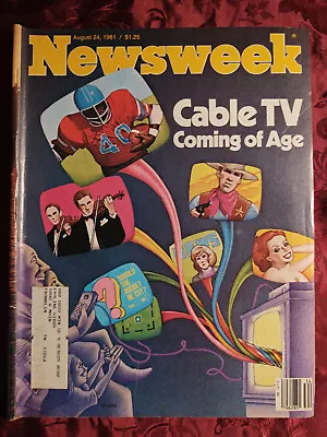 NEWSWEEK Magazine August 24 1981 Cable TV Debbie Harry Ronald Reagan • $12.80