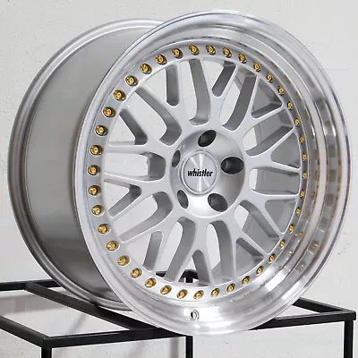 19x9.5/19x11 Whistler SK10 5x114.3 12/15 Machined Silver Wheels Rims Set(4) 73.1 • $914.29