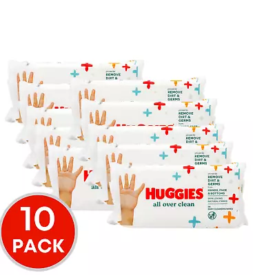 $48.80 • Buy 10 X Huggies Baby Cleansing Wipes All Over Clean PK56