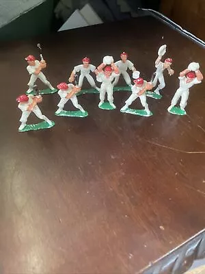 Vintage Lot 1950s Baseball Player Action Figures Lot Of 9 Plastic  • $14.99