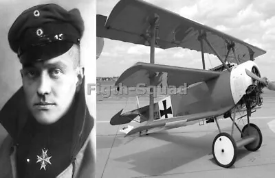 WW1 Picture Photo Manfred Von Richthofen Red Baron Plane Fokker DR1  5136 • $5.95