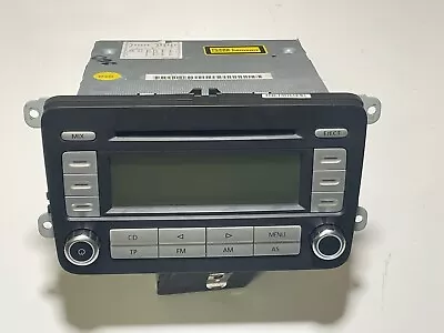 Vw Golf  Jetta Caddy Stereo Cd Player Chrome Rcd 300 1k0035186r Without Code • $37.28