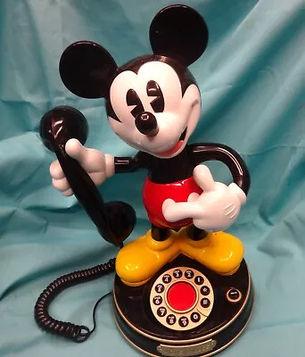 Vintage Classic Mickey Mouse Animated Talking Telephone • $24.38