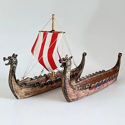 Sailing Ship Model Vintage Art Craft Sailing Boat Model Miniature Figurines Gift • $38.70