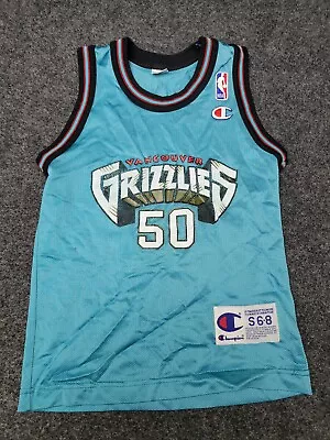 Vancouver Grizzlies Bryant Reeves Jersey Size 6/8 Youth Kids NBA Vintage F6 • $29.99