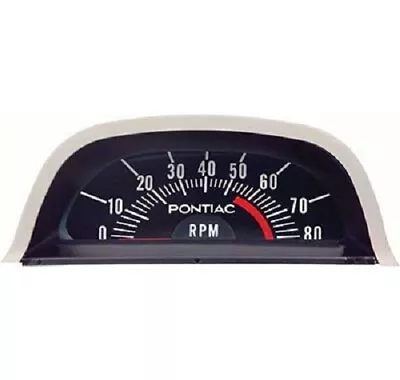 1968 Pontiac Firebird Hood Tachometer 5500 Red Line 6 Cylinder - GM Licensed • $245.89