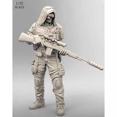 1:35 Resin Figure Model Kit Modern Soldier Sniper Unassembled Unpainted • $12.06