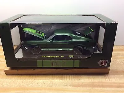 1970 FORD MUSTANG MACH 1 428 GREEN METALLIC 1/24 M2 CHASE R100 22-17 1:24 Scale • $49.99