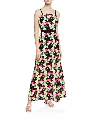 MILLY Adeline Floral Crochet Lace Sleeveless Long Maxi Dress Women's Size 4 • $145